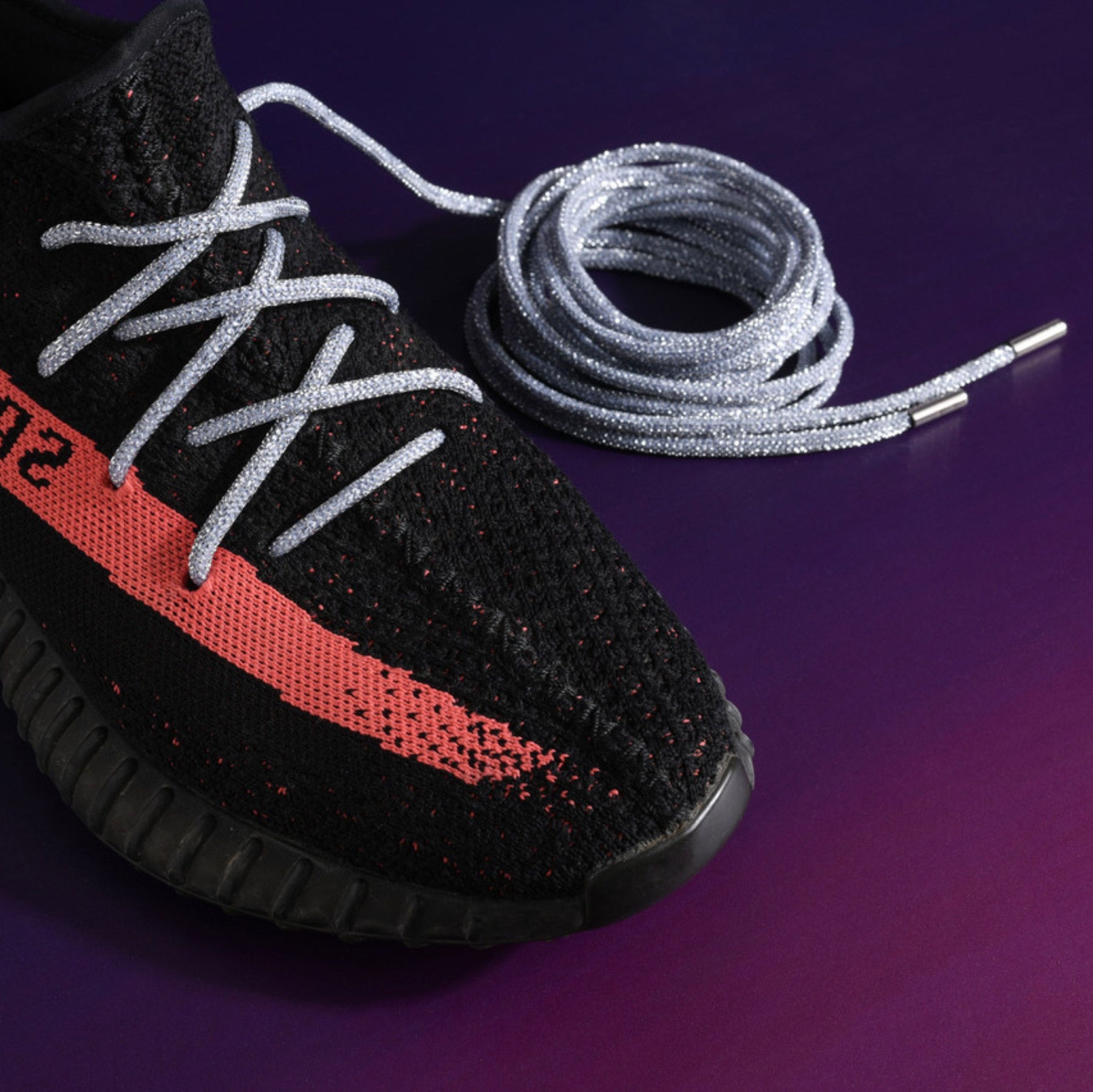 Silver Dreamsicle Rope Laces