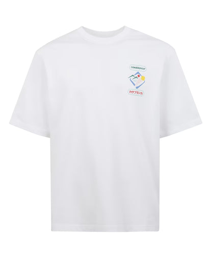 Casablanca Cotton Crewneck T-shirt with Print