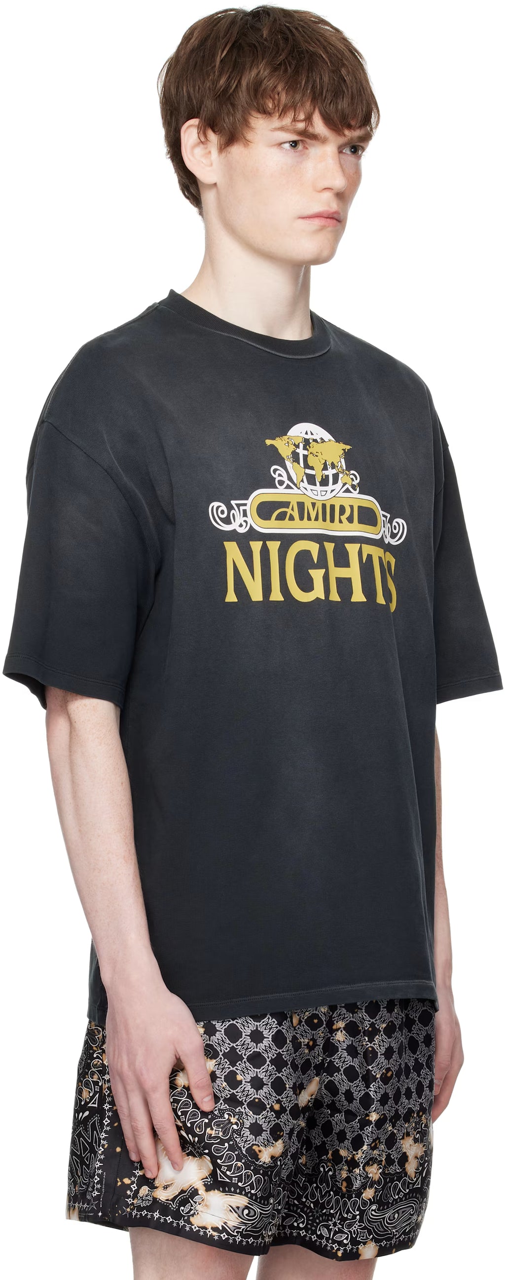 Black 'AMIRI Nights' Oversized T-shirt