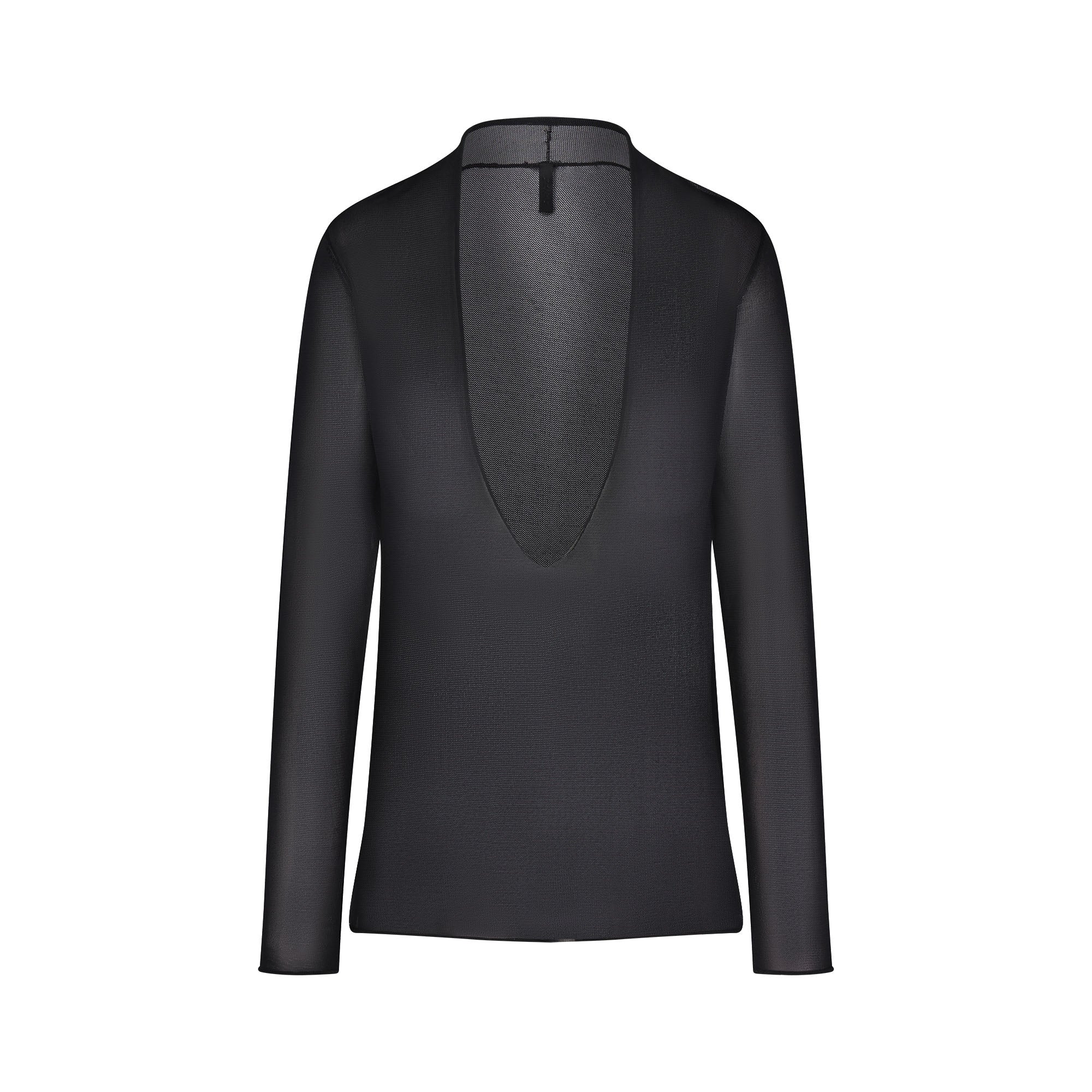 Slinky Knit Deep Plunge Top