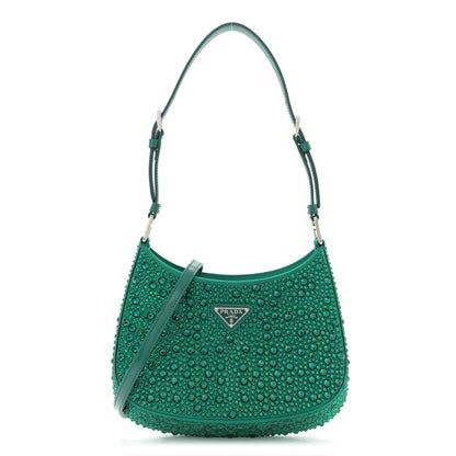 Satin Crystal Cleo Adjustable Strap Shoulder Bag Mango