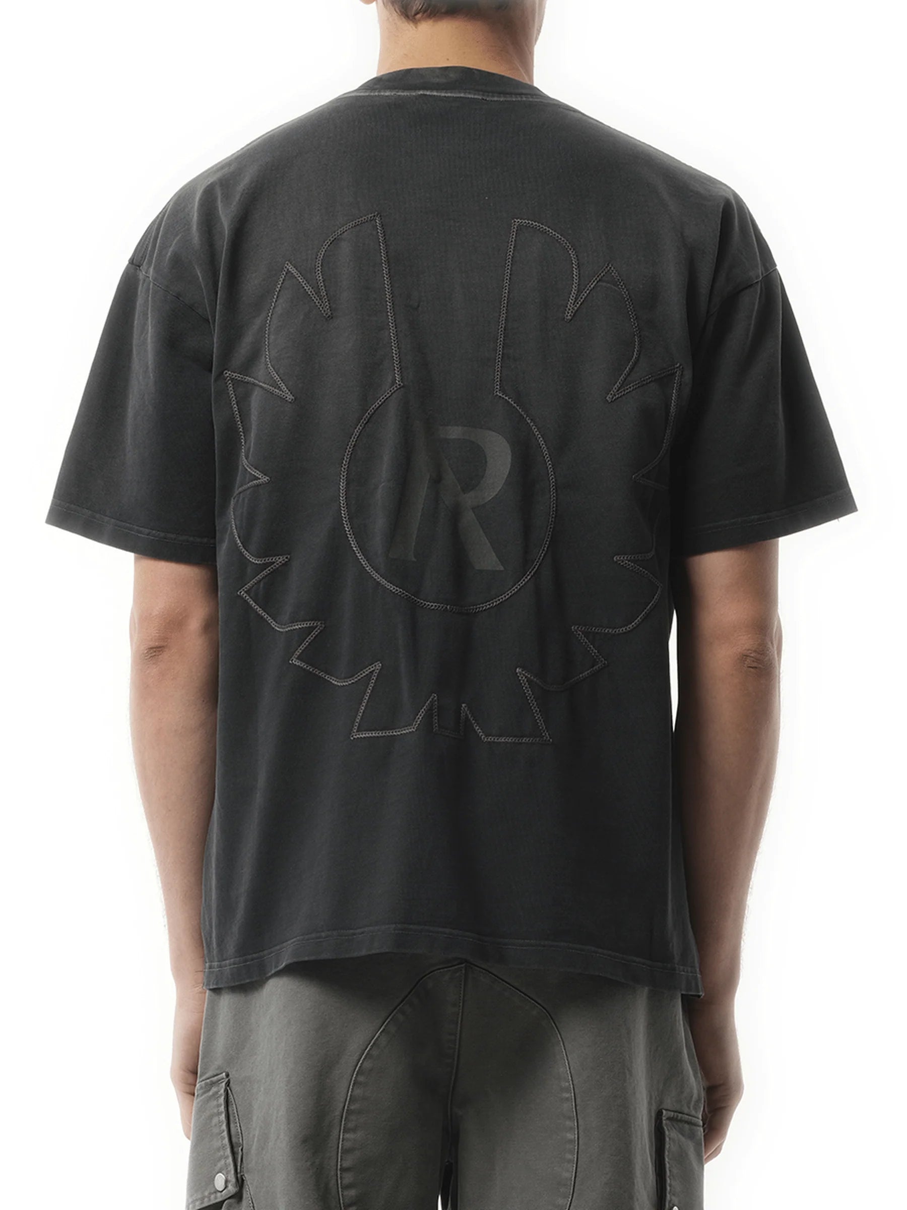 Represent X Belstaff Outline Pheonix T-Shirt in Shadow