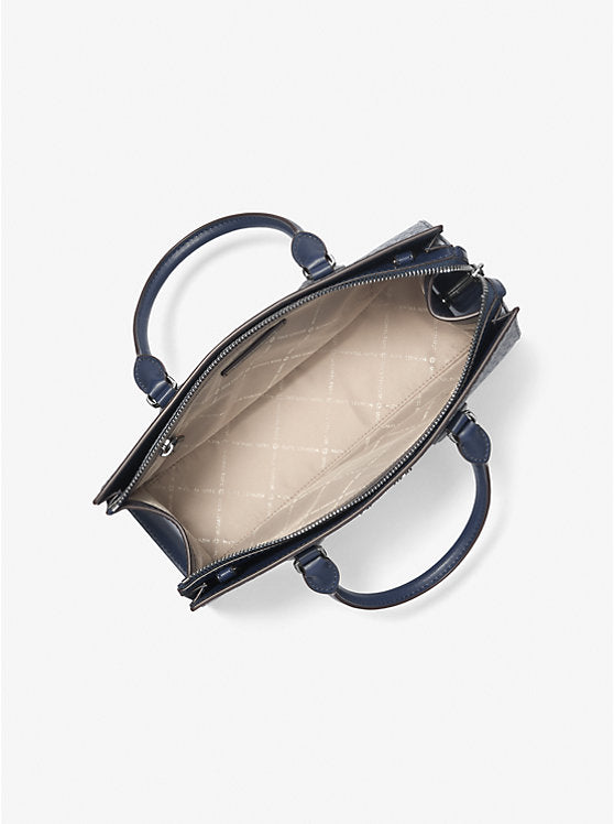 Sheila Medium Ombré Signature Logo Satchel