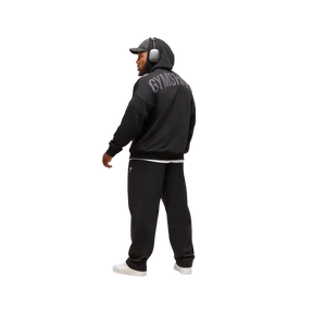 Gymshark Power Zip Up Hoodie Oversized Fit Black