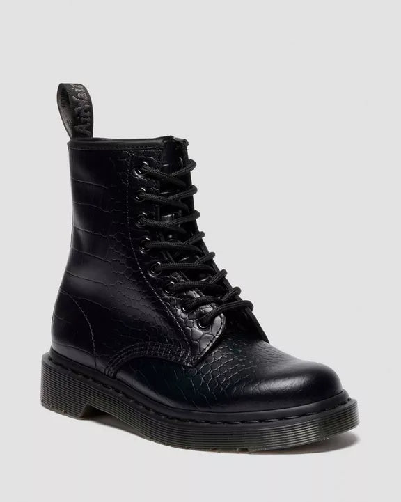 1460 CROC EMBOSS LEATHER BOOTS