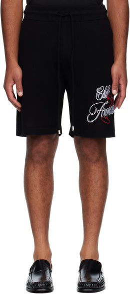 Black 'Club Amiri' Crochet Shorts