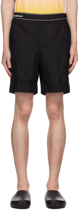 Black Sports Tailoring Shorts