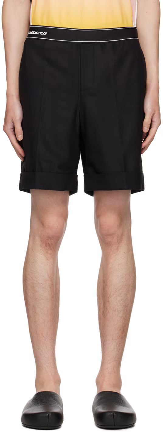 Black Sports Tailoring Shorts