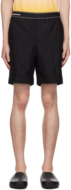 Black Sports Tailoring Shorts