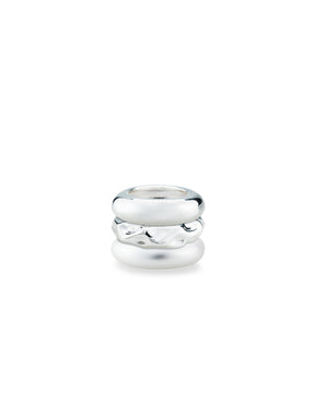 Aliah Stacked Rings Silver