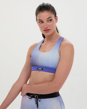 Cadence™ Scoop Neck Run Bra - Deep Peri Blue Gradient