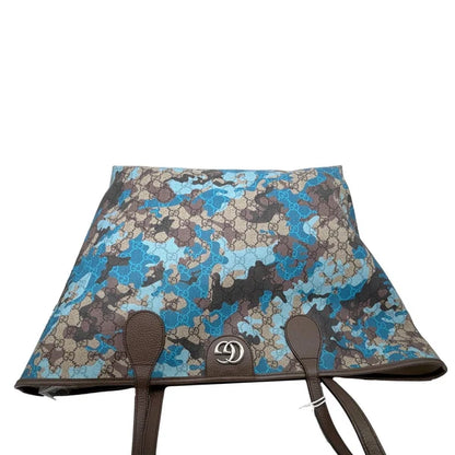 Camouflage Large GG Supreme Canvas Tote Bag