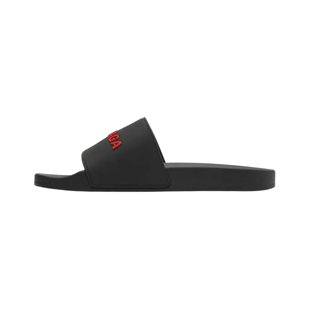 Balenciaga Pool Slides 'Black Red'