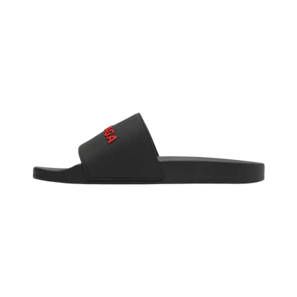 Balenciaga Pool Slides 'Black Red'
