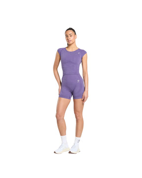 Gymshark Vital Scoop Neck Top Functional Purple Marl