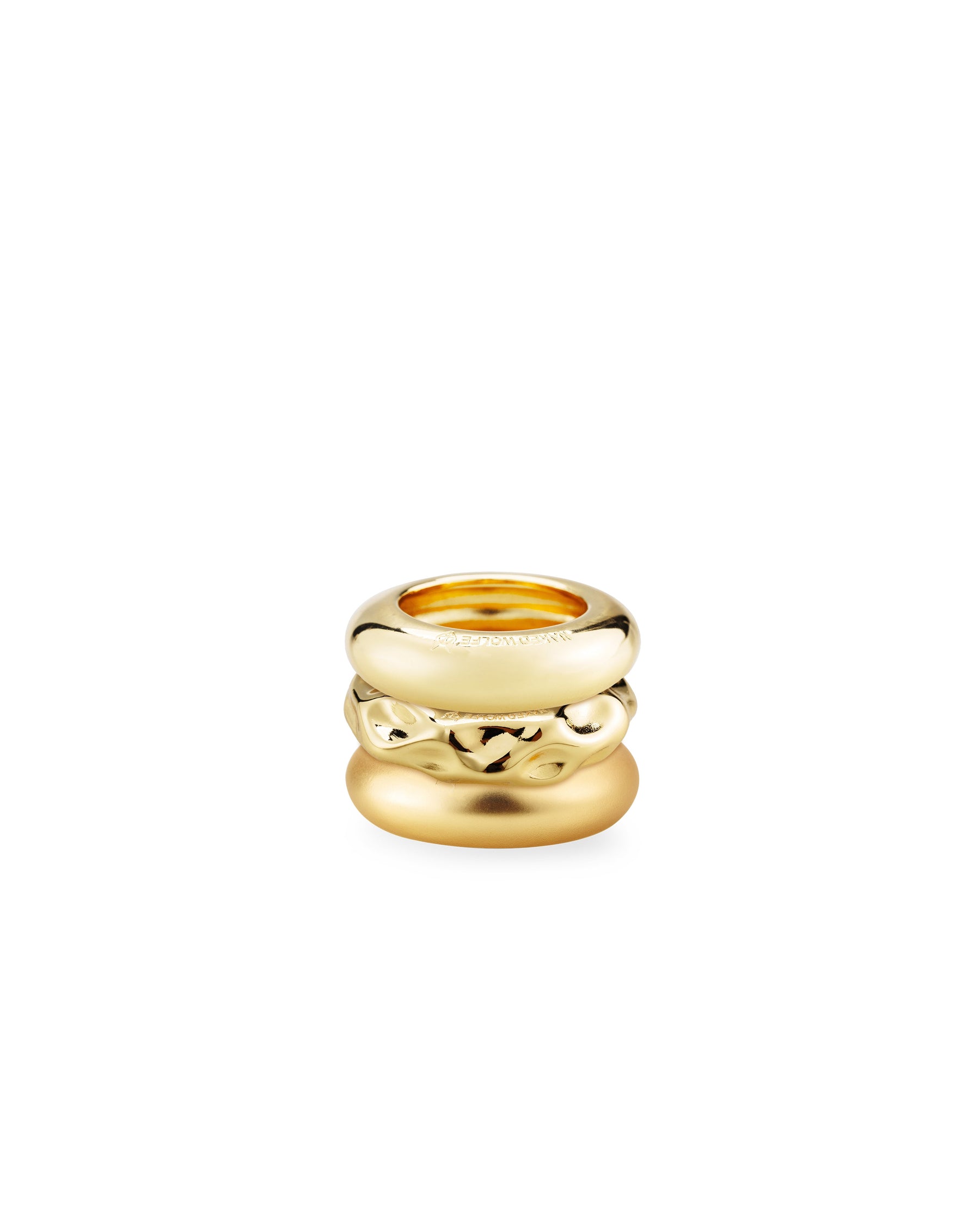 Aliah Stacked Rings Gold