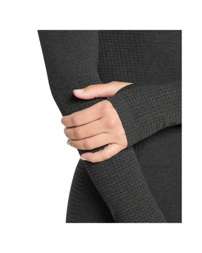 Gymshark Vital Long Sleeve Cut Out Top Black Marl
