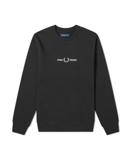 Fred Perry Embroidered Sweatshirt with Logo Graphic