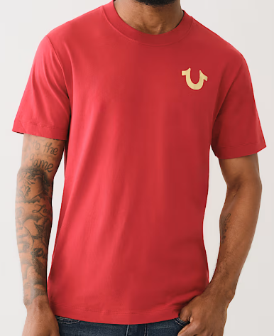 METALLIC STAMP GRAPHIC TEE