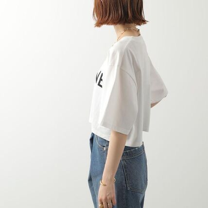 CELINE T-shirt Short Sleeve Cropped Length