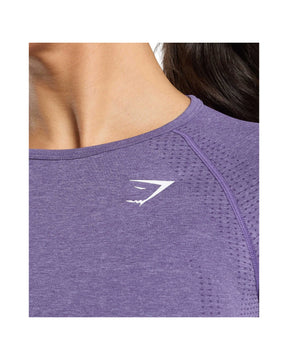 Gymshark Vital Crop Top Functional Purple Marl