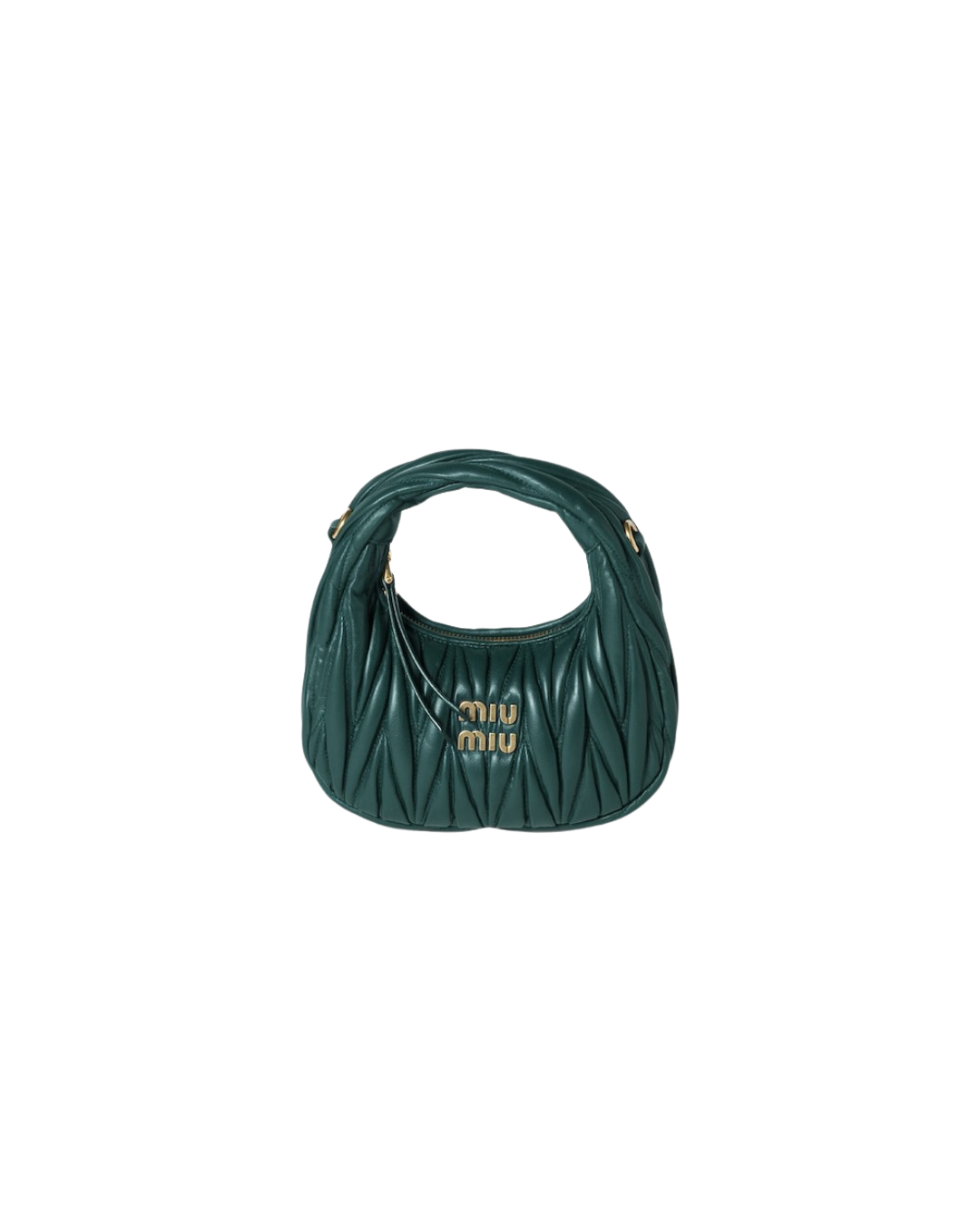 Wander matelassé nappa leather hobo mini-bag