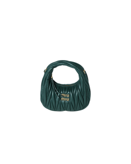 Wander matelassé nappa leather hobo mini-bag