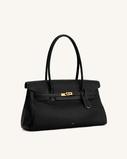 Yara Large Shoulder Bag - Black