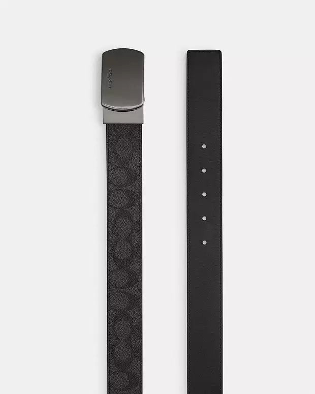 Plaque Buckle Cut To Size Reversible Belt, 38 Mm