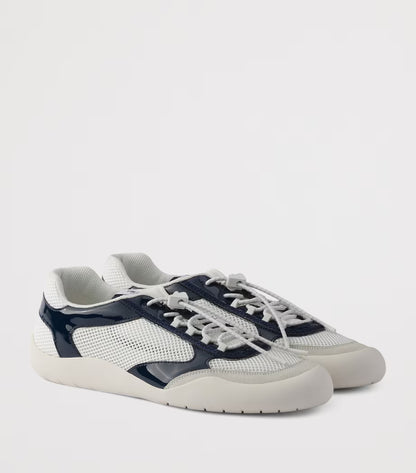 Patent Leather-Mesh Speedrock Sneakers