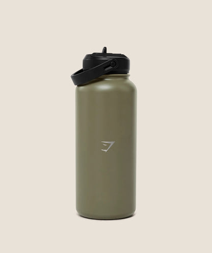 Metal Insulated Straw Bottle 1L