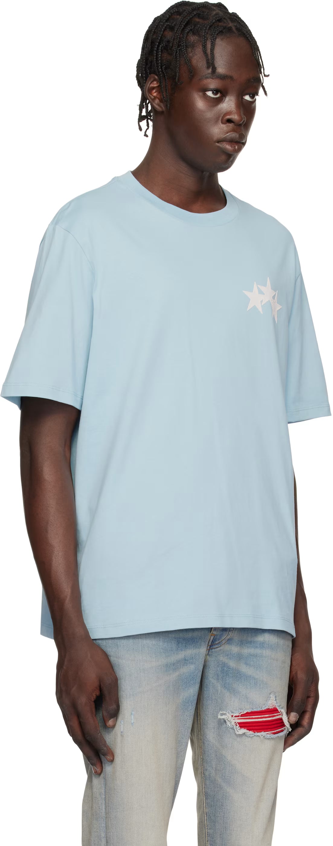 Blue Three Star T-shirt