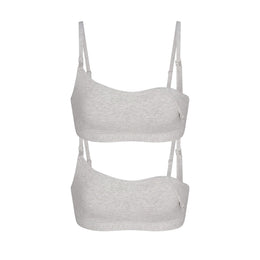 Cotton Jersey Maternity Nursing Scoop Bralette 2-pack