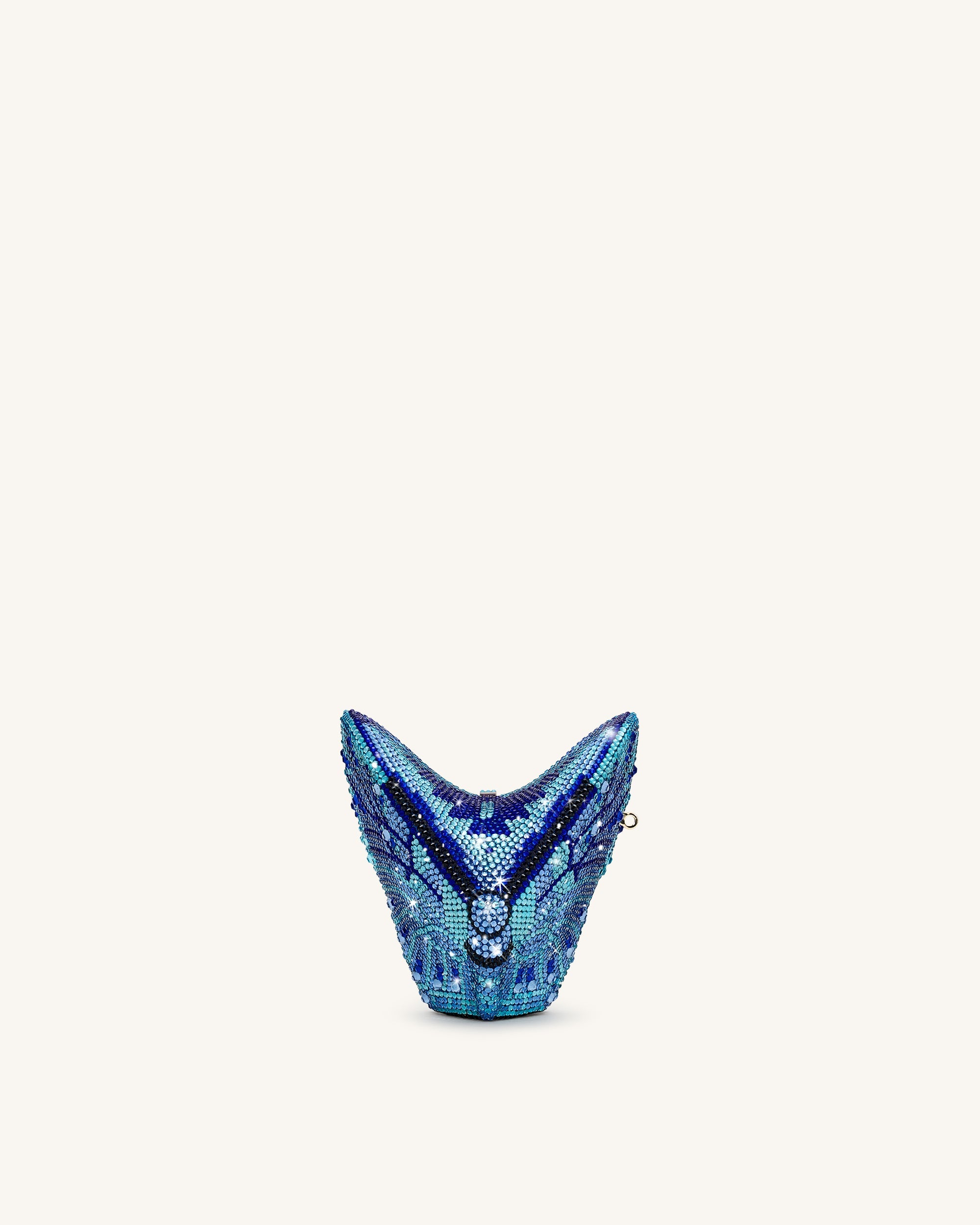 Paisley Crystal Butterfly Clutch - Multicolor
