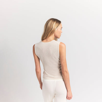 Featherweight Cashmere Sleeveless Top