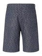Fendi Blue Bermuda with Belt Loops and All-Over FF Motif in Cotton Man