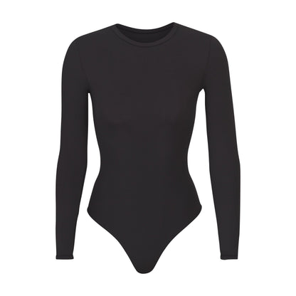 Fits Everybody Long Sleeve Crew Neck Bodysuit