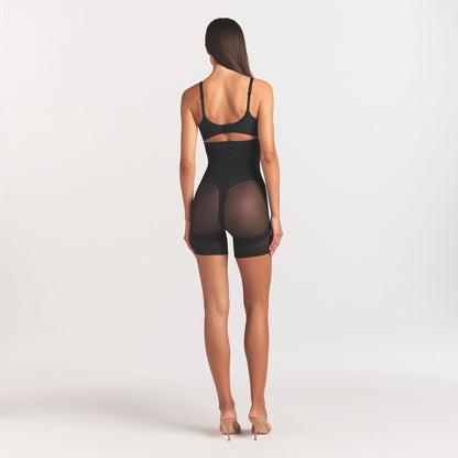 Power Mesh Shapewear Core Sculpt High-waisted Mid Thigh Short