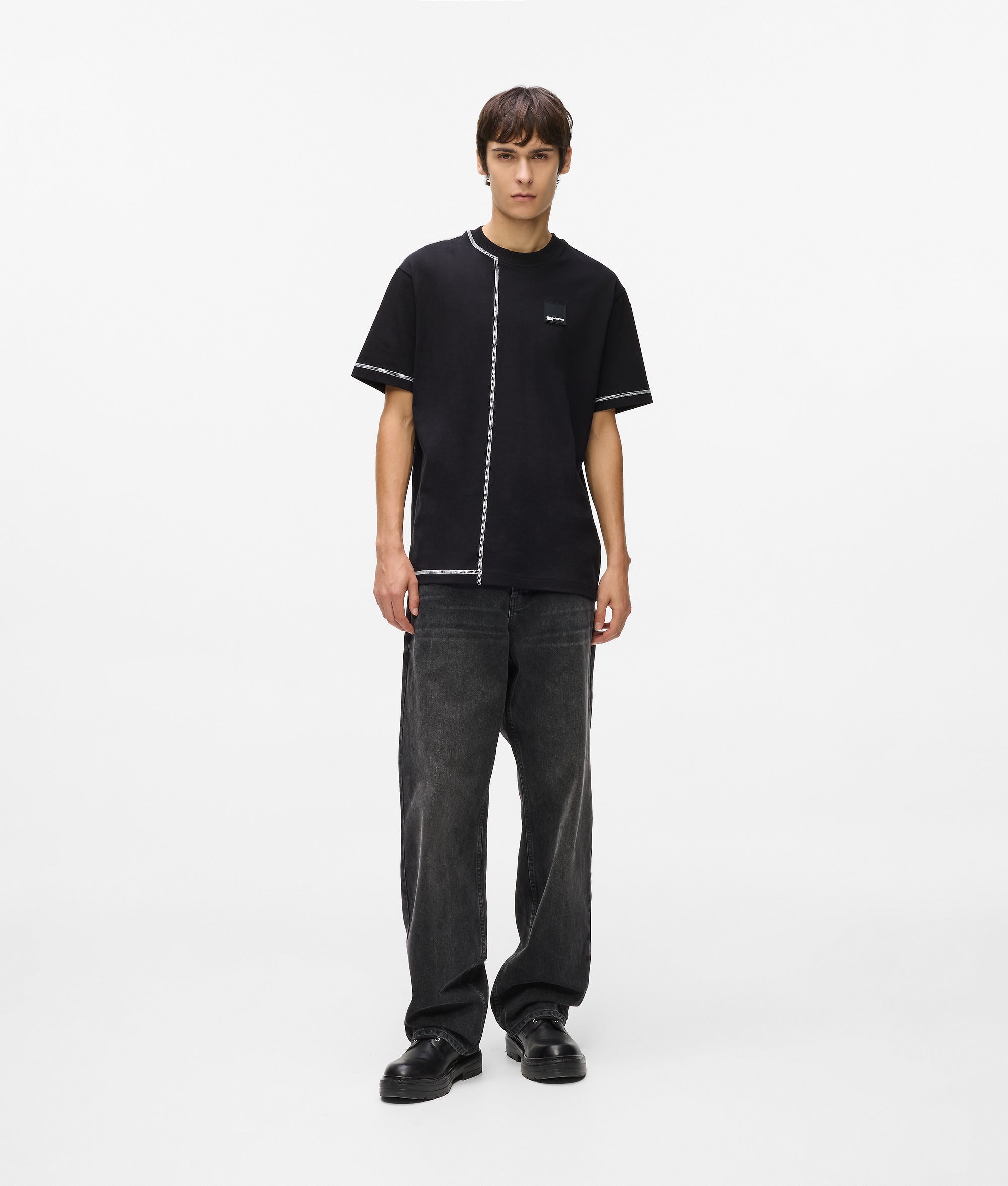 Contrast stitch T-shirt