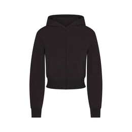 Cotton Jersey Zip Up Hoodie