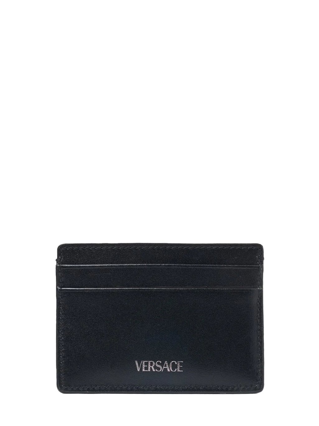 Versace Versace Jacquard & leather card holder - Wallets | Shop From The Mirage
