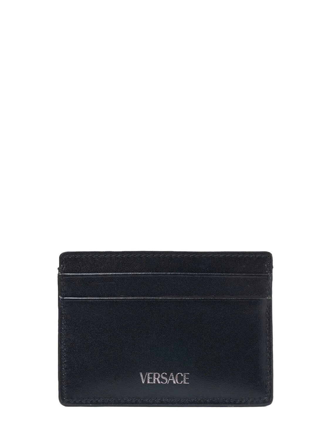 Versace Versace Jacquard & leather card holder - Wallets | Shop From The Mirage