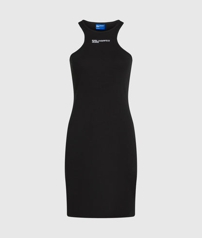 Ribbed racer dress