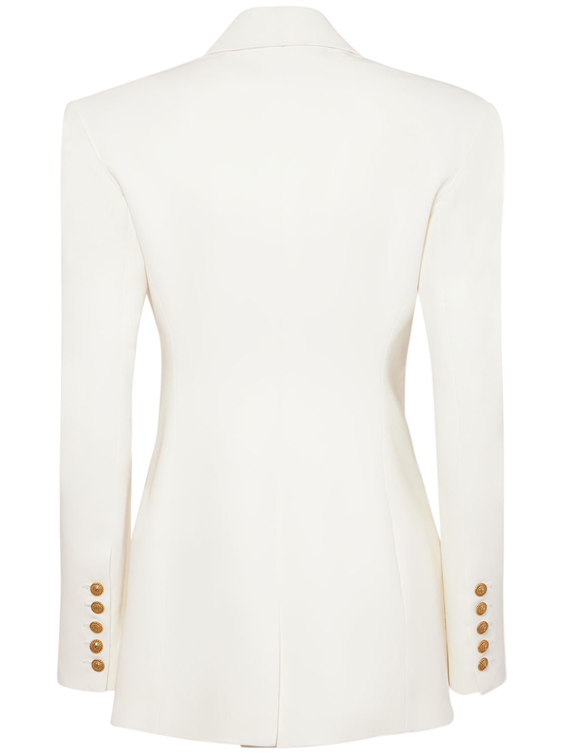 Balmain Balmain Single breast fitted crepe jacket - Size: S Jackets | Shop From The Mirage