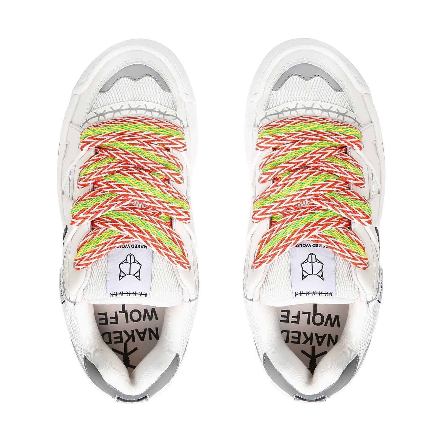 Slider Laces Zig Zag Orange/Green