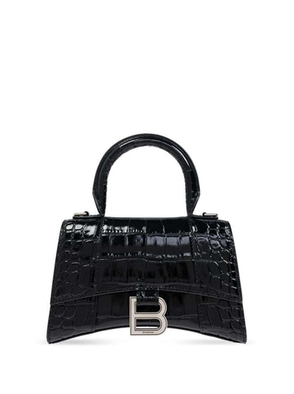 Balenciaga Black Hourglass Mini Satchel Bag - Size: One Size | Shop From The Mirage