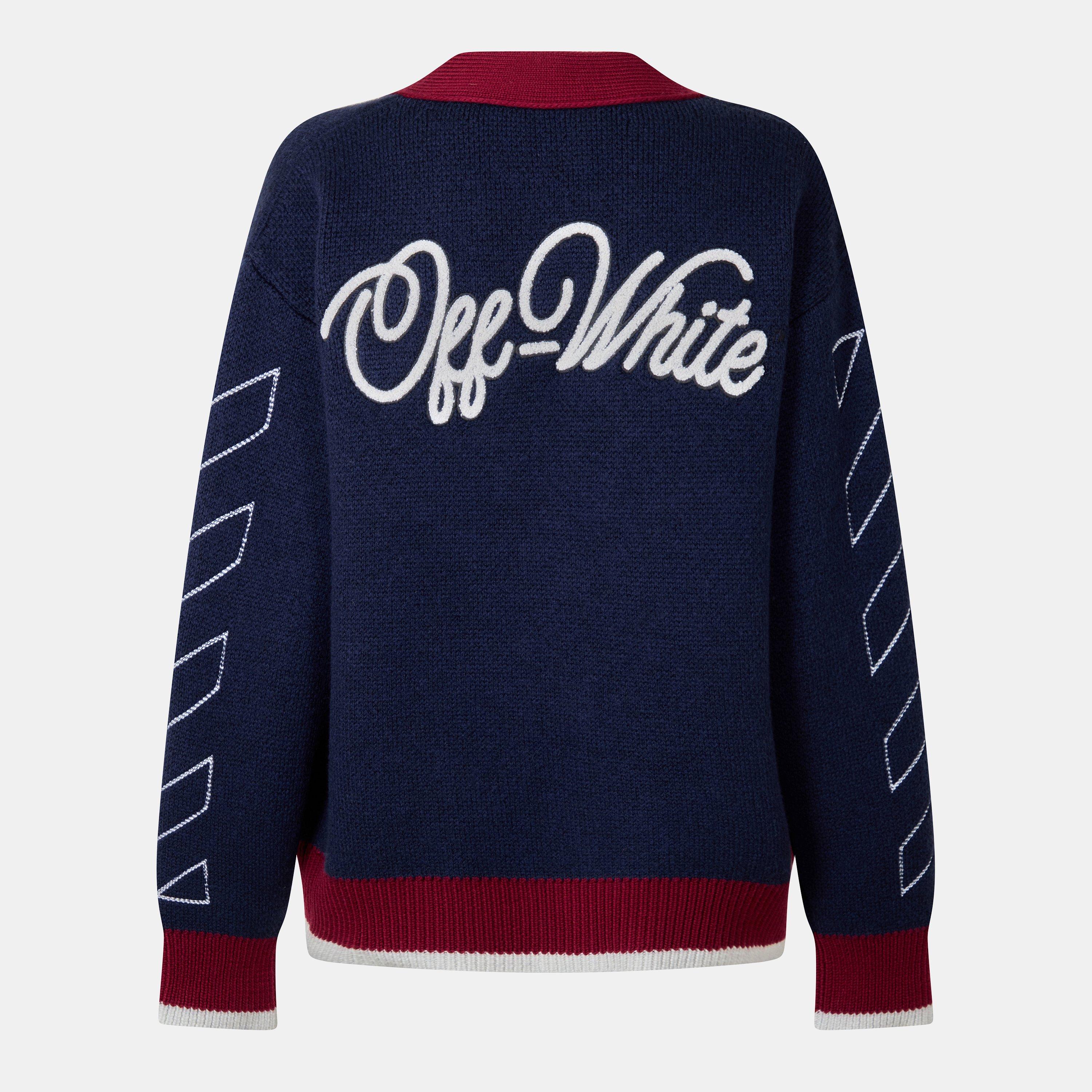 Varsity Button Front Knit Cardigan