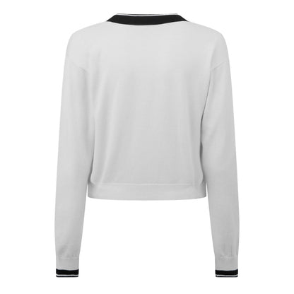 Cadina Two Tone Ribbed Cardigan