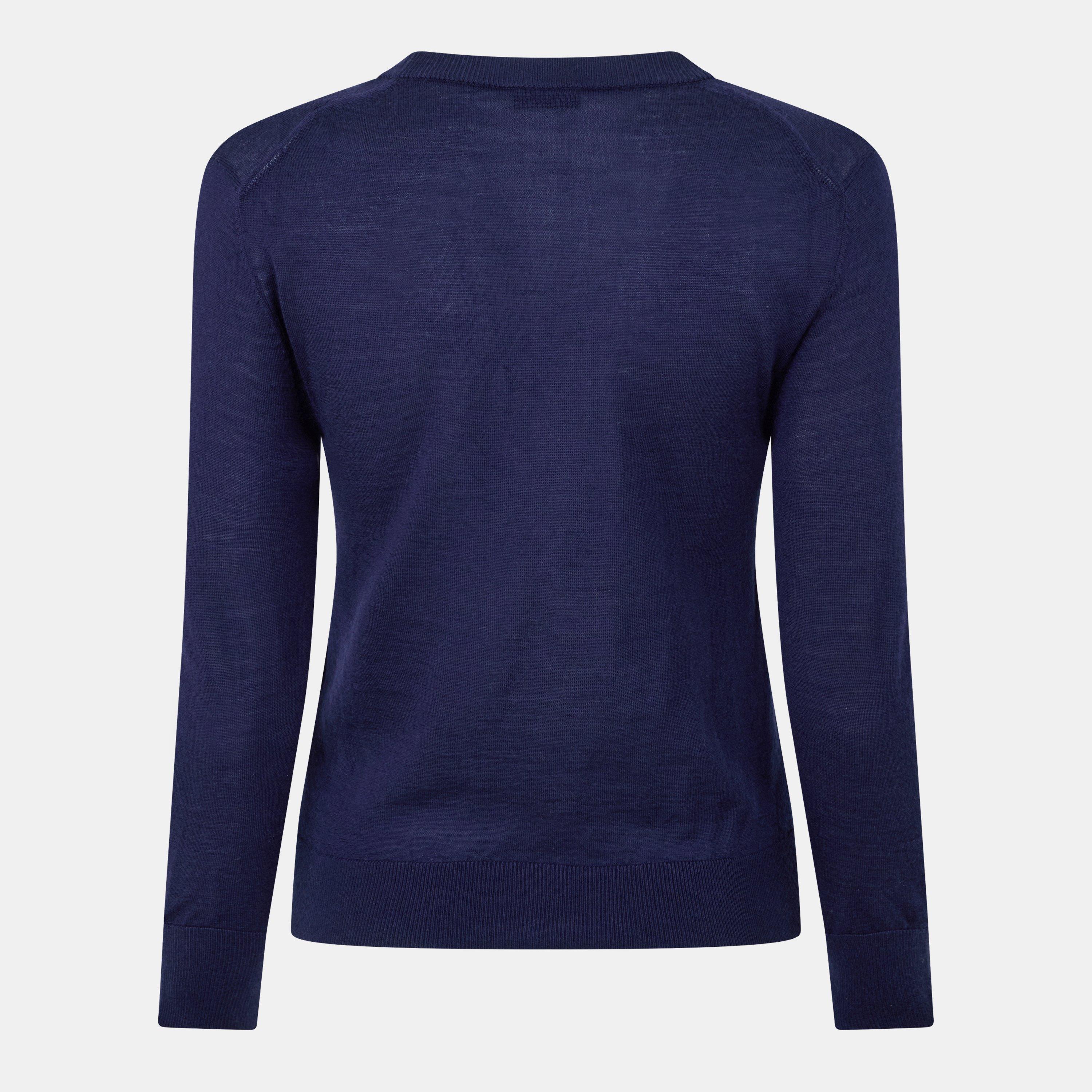 Embroidered 4g V-Neck Cardigan