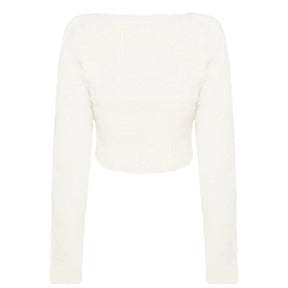 La Maille Neve Cropped Cardigan